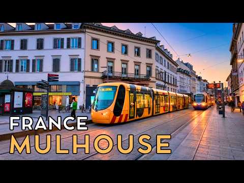 Mulhouse, France 🇫🇷 Walking tour 4K | Festive City Atmosphere in France