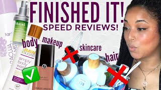 EMPTIES #48 | TRASH TALKING BRANDS & DROP THE MIC 🎤 PRODUCTS ~ speed reviews | MelissaQ