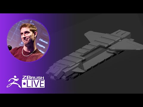 ZBrush 2020: Hard Surface Modeling an Aircraft - Pixologic Paul - Did You Know That? LIVE - Part 5