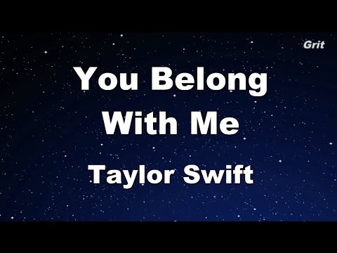 You Belong With Me - Taylor Swift Karaoke【With Guide Melody】