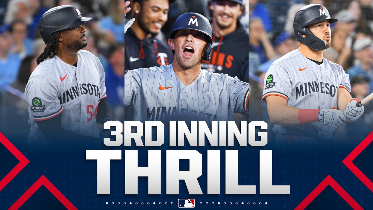 Twins break out with a SEVEN-RUN 3RD INNING! 😯🔥 (Ft. HRs from Brooks Lee and Trevor Larnach!)