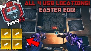 MWZ *NEW* EASTER EGG GUIDE FOR RED WORM BOSS! ALL 4 USB LOACTIONS! SECRET USB AETHER STORM BOSS MW3