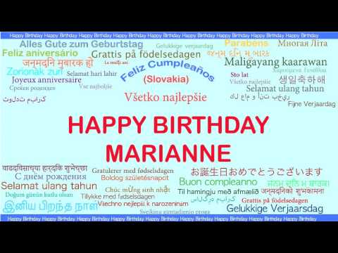 Marianne   Languages Idiomas - Happy Birthday