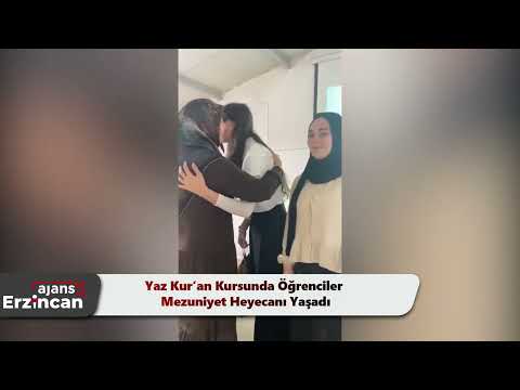 Yaz Kur’an Kursunda Öğrenciler Mezuniyet Heyecanı Yaşadı