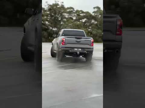 Ranger Raptor is loose in the wet!