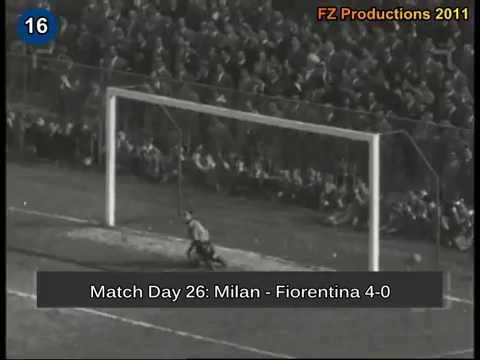 Italian Serie A Top Scorers: 1954-1955 Gunnar Nordahl (Milan) 26 goals