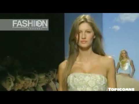 Gisele Bündchen e Isabeli Fontana para Oscar De La Renta Primavera/Verão 2000 em New York