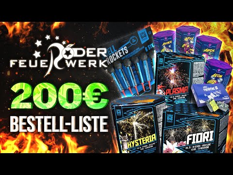 The BEST €200 Röder Fireworks Order List | 24 items
