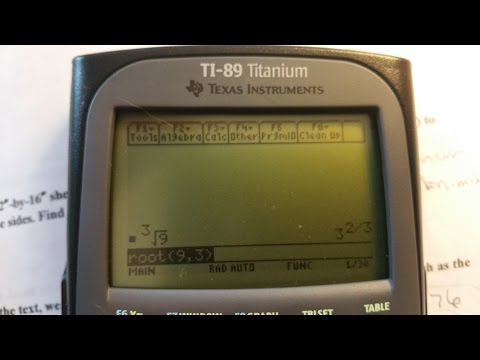 Cube Root Ti 89