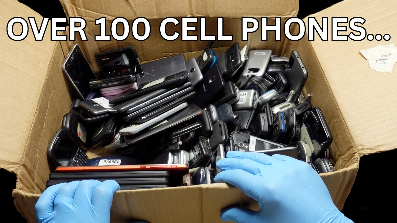 a YouTuber sent me 40 Pounds of Cell Phones: Let's Explore!