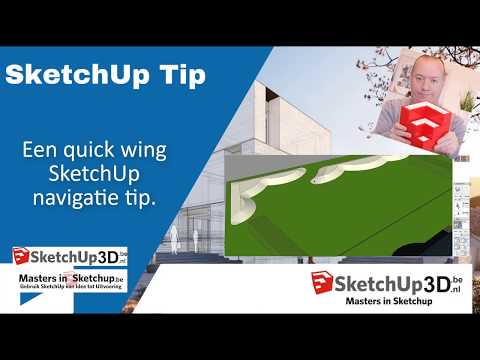 🏷️Een quick wing SketchUp navigatie tip.💎 #Tip #193