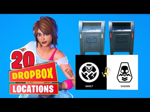 Easy DROPBOX Locations (20 Shadow/Ghost Mailboxes to unlock TNTina Outfit in Fortnite)