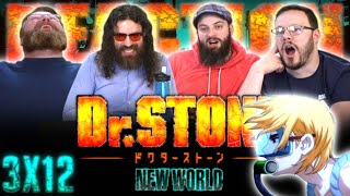 Dr. Stone 3x12 REACTION!! The Kingdom of Science's Counterattack