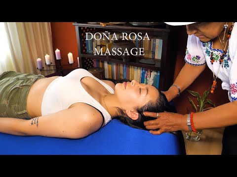 ASMR | Head massage and energy healing by DOÑA ROSA, soft spoken, head, back, face, arm, neck, sleep