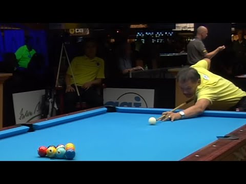 efren reyes .vs the best canadian 10-ball pool player - intense match