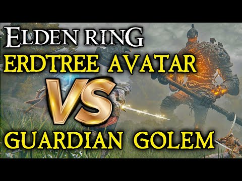 ELDEN RING BOSS VS. BOSS: Erdtree Avatar VS. Guardian Golem!
