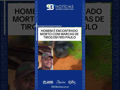 🚨 HOMEM É ENCONTRADO MORTO COM MARCAS DE TIROS EM FREI PAULO