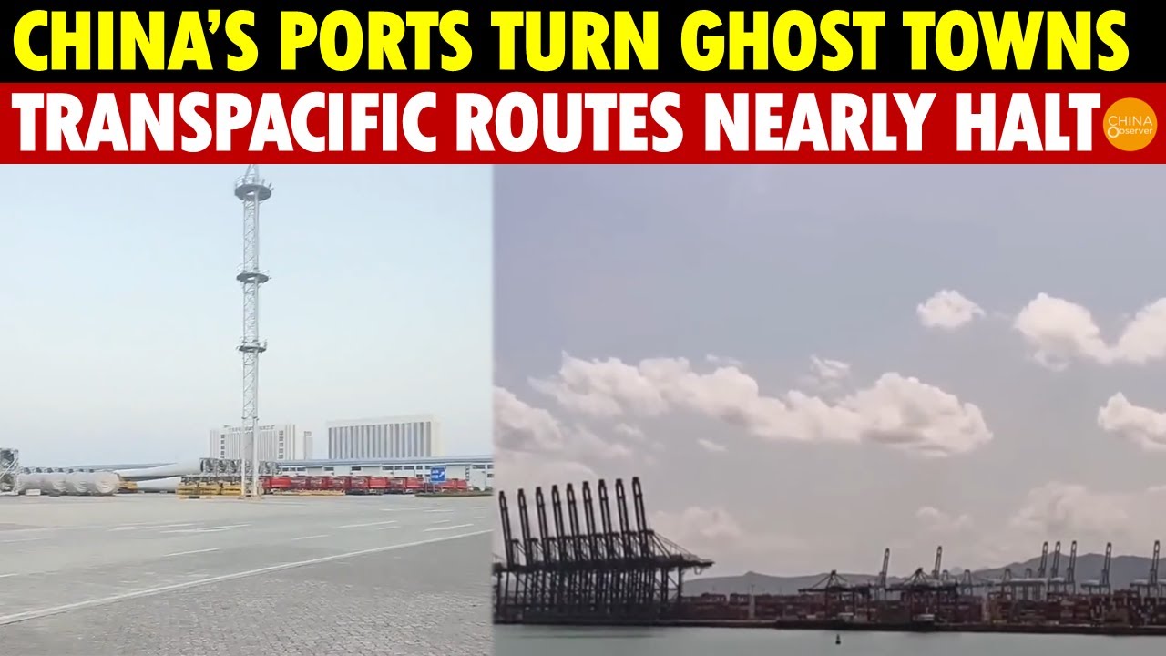 China’s Major Ports Turn Into Ghost Towns Overnight, Transpacific Routes Nearly Shut Down