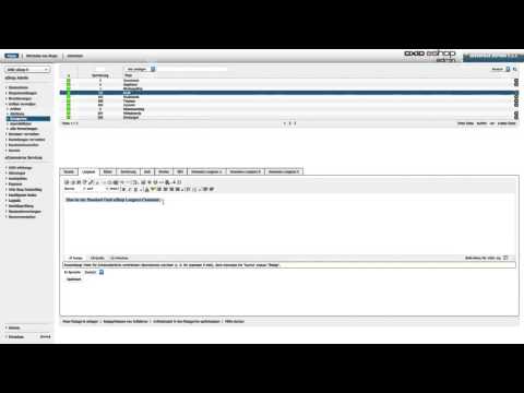 Oxid eShop Kategorie Langtext Erweiterung