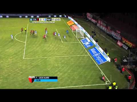 Gol Alario. Colón 2 - Rafaela 1. Fecha 10. Torneo 2015. FPT