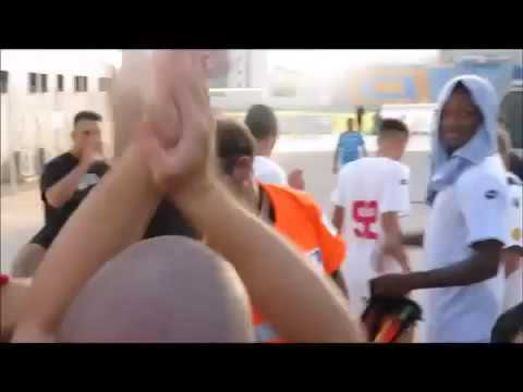 Hapoel Ramat Gan fans after the match with players 5.8.16