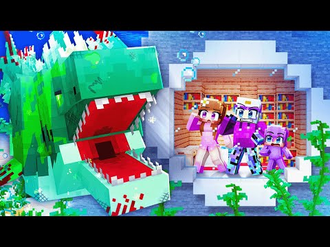 I Built a SECRET UNDERWATER House to Hide From a MUTANT SHARK!