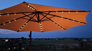 Watch Before You Purchase A Patio Umbrella - HOMSHADE 10ft LED Light Umbrella!