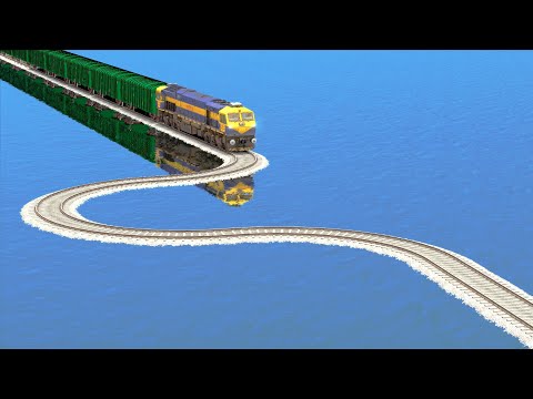 Trains Vs Impossible C Shape Track — Train Simulator  2022 - Indian Railways #MostRiskyRailroad