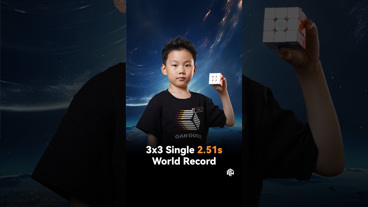 GANCUBE - 3x3 Single 2.51s World Record | Xuanyi Geng