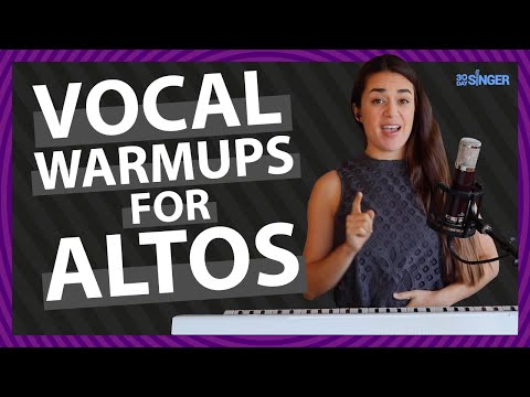 Beginner ALTO Vocal Exercises - Easy 10 minute warmup | 30 Day Singer