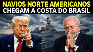 MARINHA EMITE ALERTA! NAVIOS AMERICANOS NA COSTA DO BRASIL TRUMP MANDA RECADO PRA LULA?