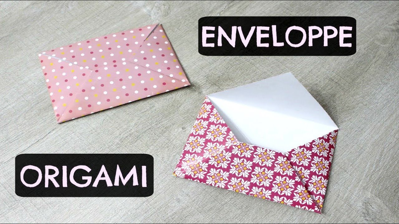 CRÉER SON ENVELOPPE ! - Origami / Pliage