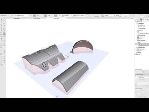 Archicad 21 Tutorial SHELLS with holes and contour