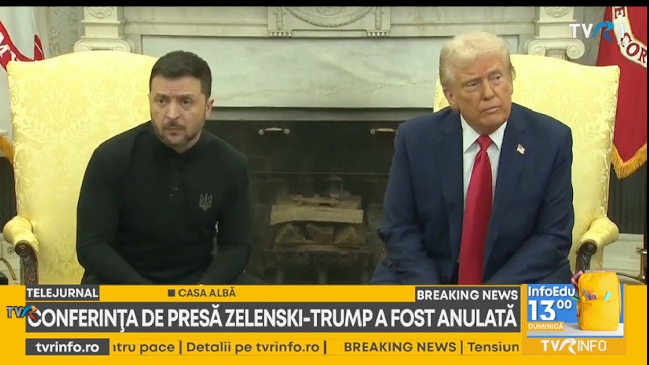 Volodimir Zelenski pleacă de la Casa Albă fără a semna acordul cu SUA