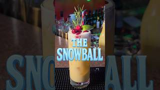 A Lighter, Bubbly Twist on Eggnog ❄️🥚✨ #christmascocktails #snowballcocktail