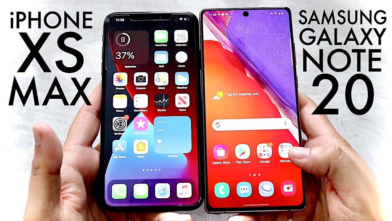 Samsung Galaxy Note 20 Vs iPhone XS Max! (Comparison) (Review)