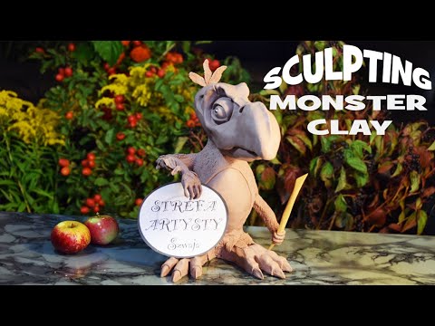 Monster Clay SCULPTURE TIMELAPSE - PRIMITIVE PARROT