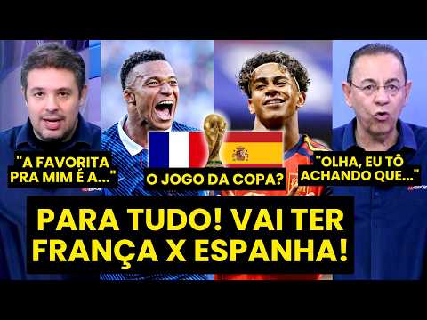 SERÁ??? “Pra mim, esse FRANÇA x ESPANHA na SEMIFINAL vai…” JOGAÇO NA COPA DO MUNDO GERA DEBATE!