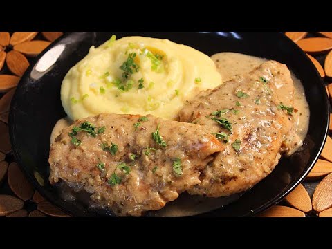 How to Make Creamy Garlic Chicken Breast Recipe with Mashed Potatoes