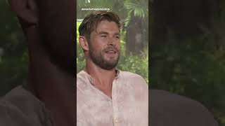 Chris Hemsworth asking Tom Holland who&#39;s your Favorite Actor in The Whole World