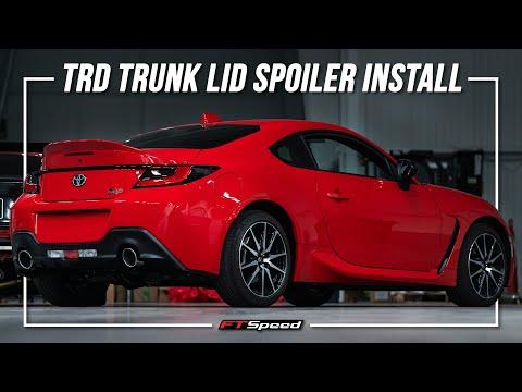 TRD GR Trunk Lid Spoiler Install 2022 GR86 / BRZ