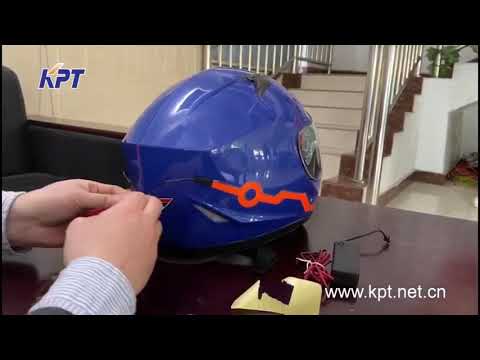 How to use the helmet glowing EL tape