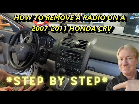 Part 1- How to remove a 2007-2011 Honda CRV radio. Step by step instructions. #short #crv