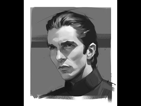 Black and White Portrait Painting!