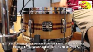 Video thumbnail for Gretsch Mark Schulman Signature Snare 6x12 - The Drum Shop North Shore by Nate Morrison Drums