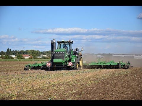 Agroservis Višňové- John Deere 9630T & John Deere 2310-DISKING STUBBLE 2018- the Czech Republic