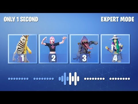 ADIVINA EL BAILE DE FORTNITE ESCUCHANDO SOLO 1 SEGUNDO - FORTNITE EXPERT MODE | tusadivi