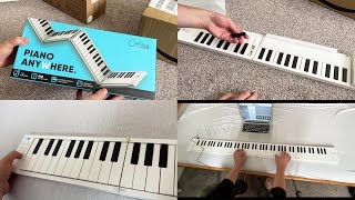 Video thumbnail for Carry-On Folding Piano UNBOXING AND TEST 88-Key Foldable MIDI Keyboard Piano for Travelling! by nEscafeX