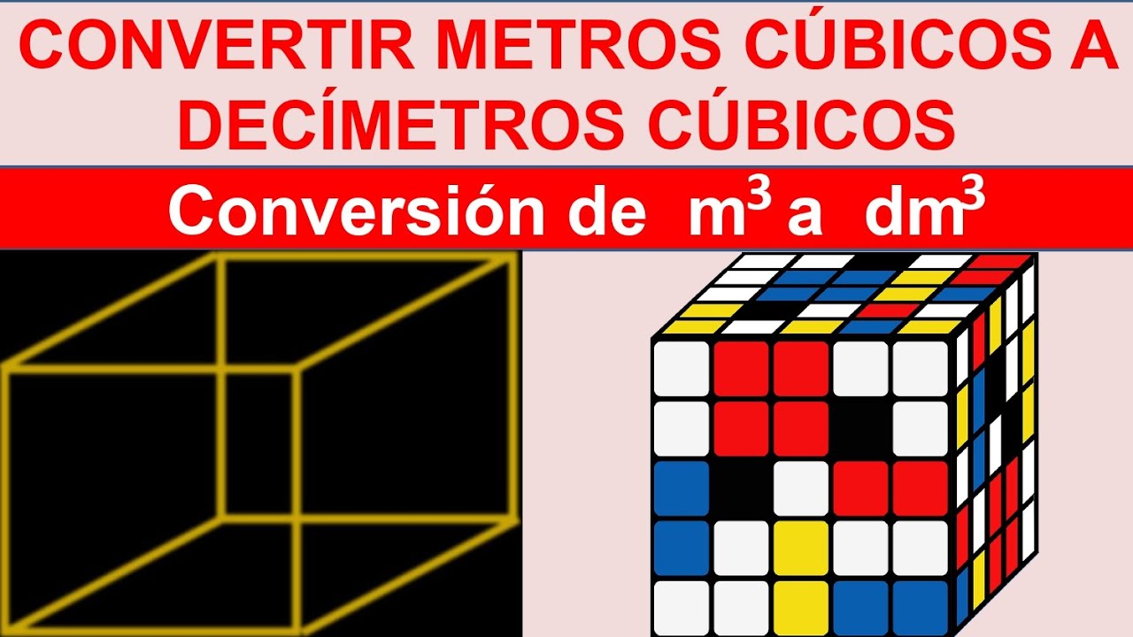 convertir metros cubicos a decimetros cubicos