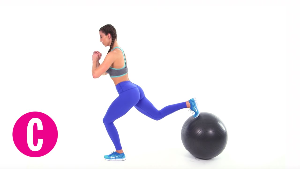 6 Exercise Ball Moves to Make Your Butt Round AF | Cosmopolitan thumnail